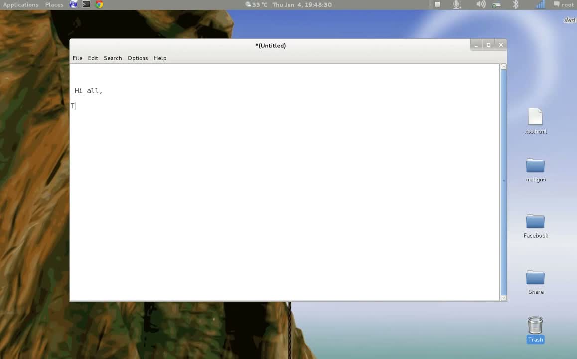 Open Text Editor