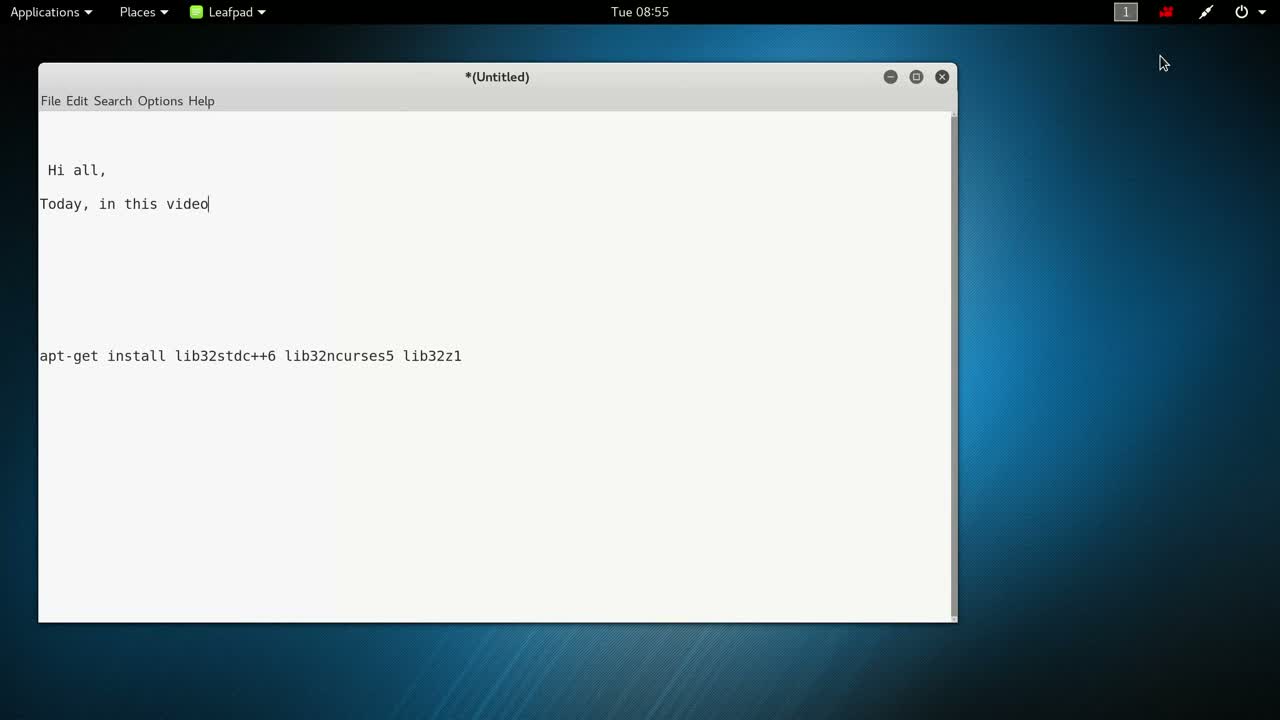 Open Text Editor