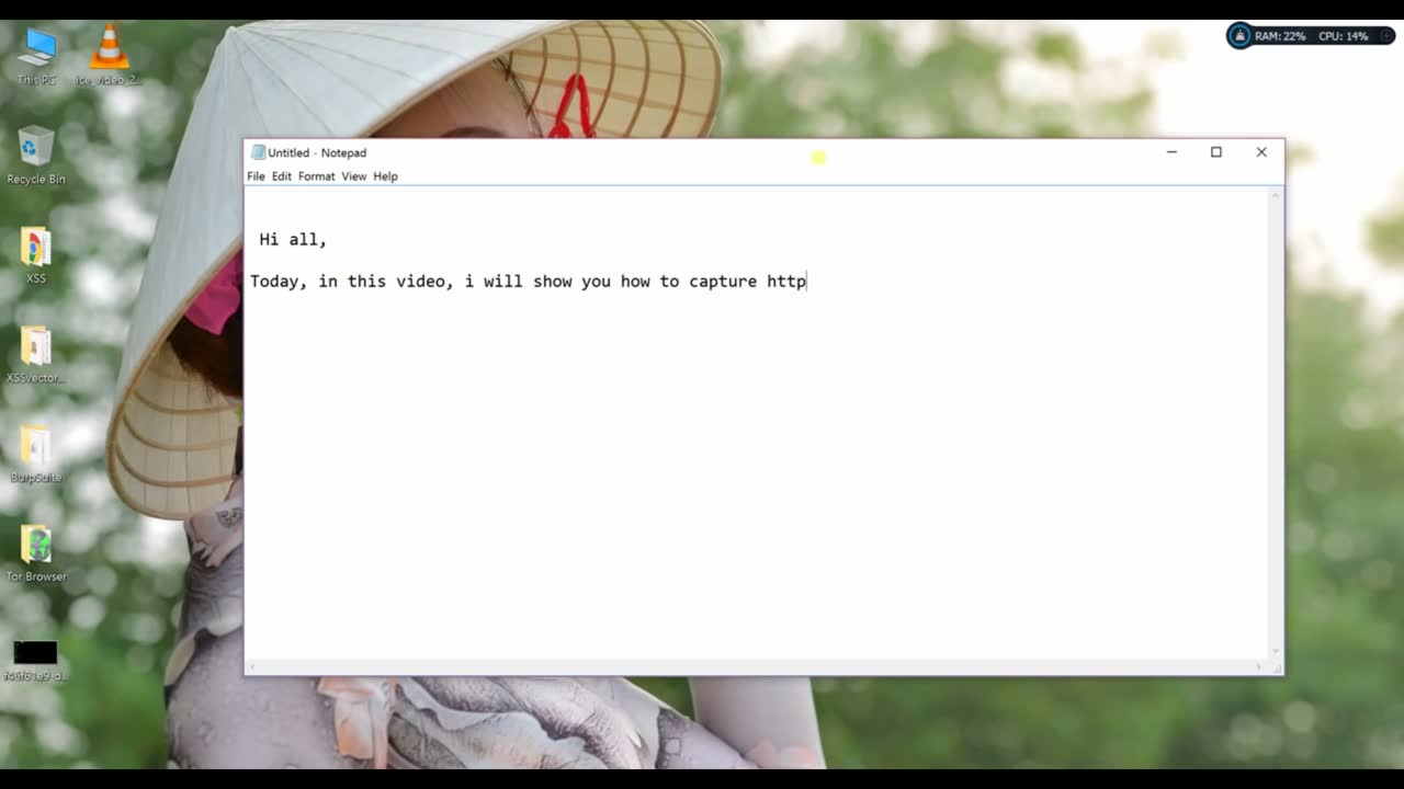 Write an Introduction in Notepad