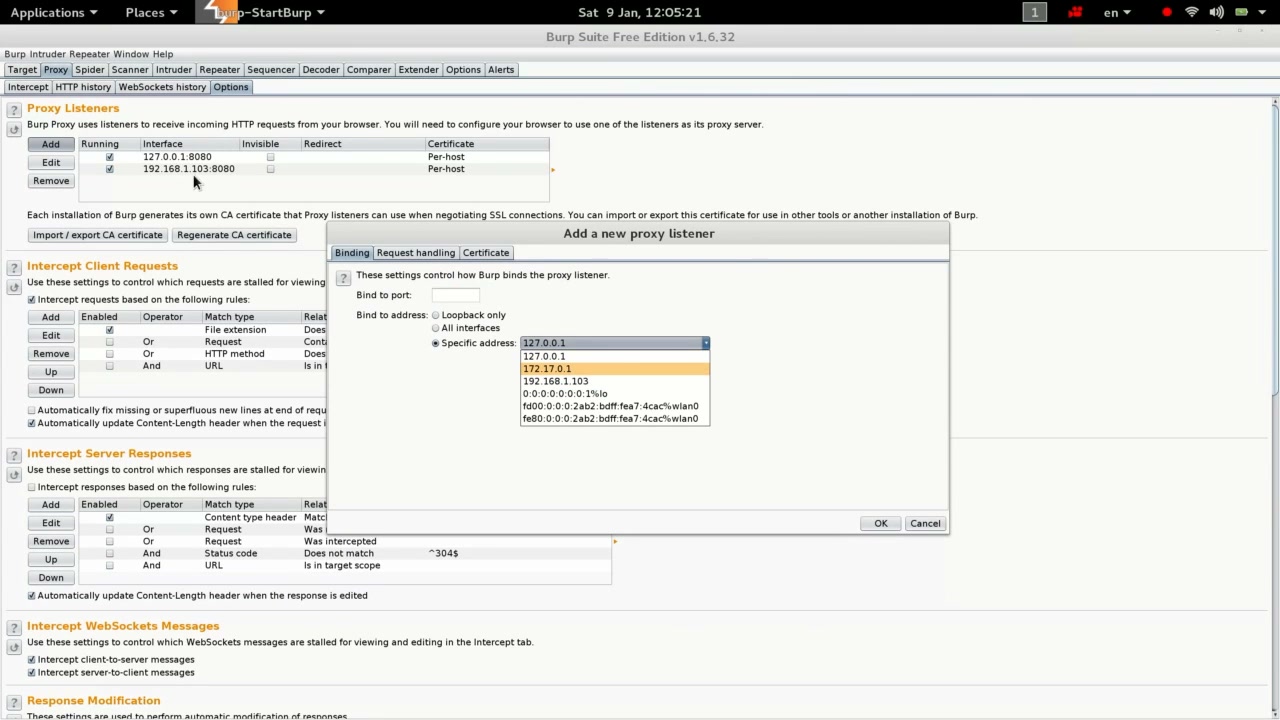 Configure Proxy Listener