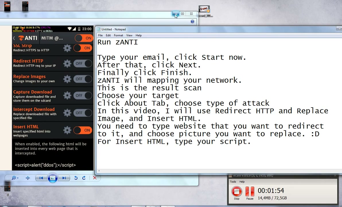 Configure zANTI Settings