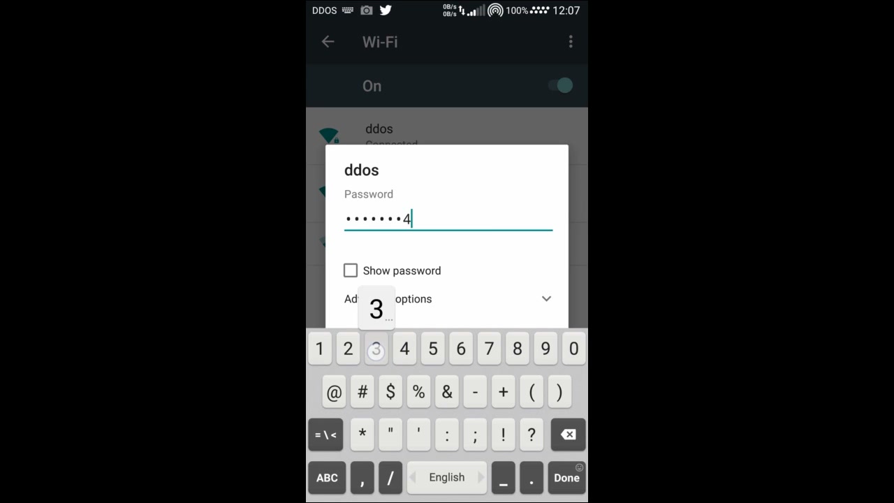Enter Wi-Fi Password