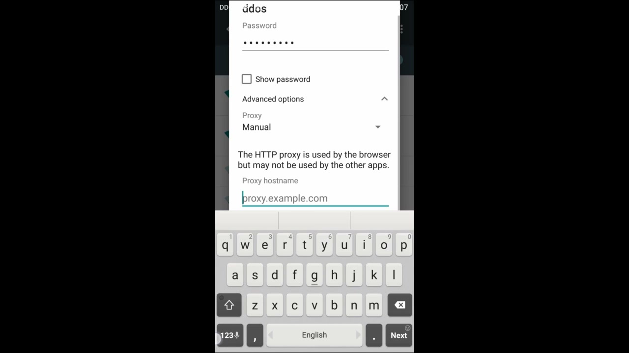 Set Proxy Configuration