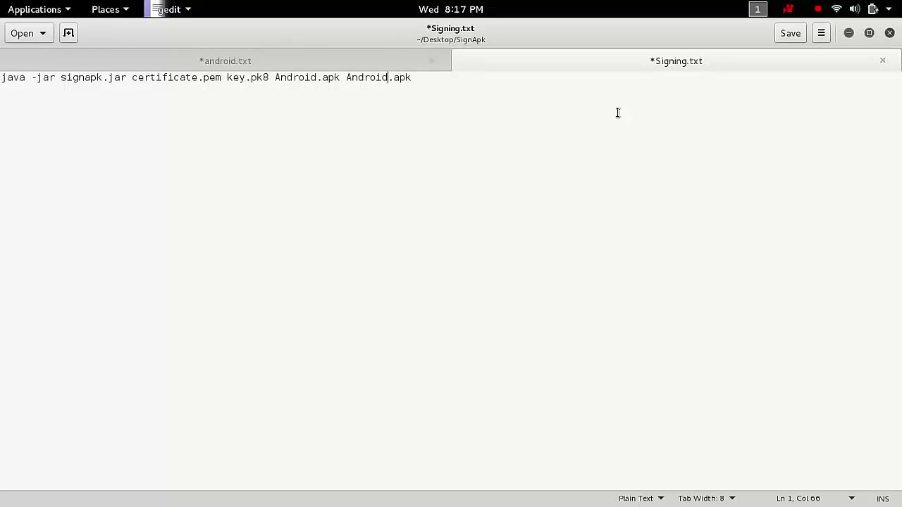 Generate and List Files on Kali Desktop