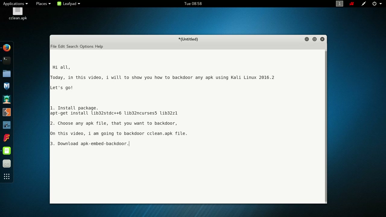 Embed Payload in APK