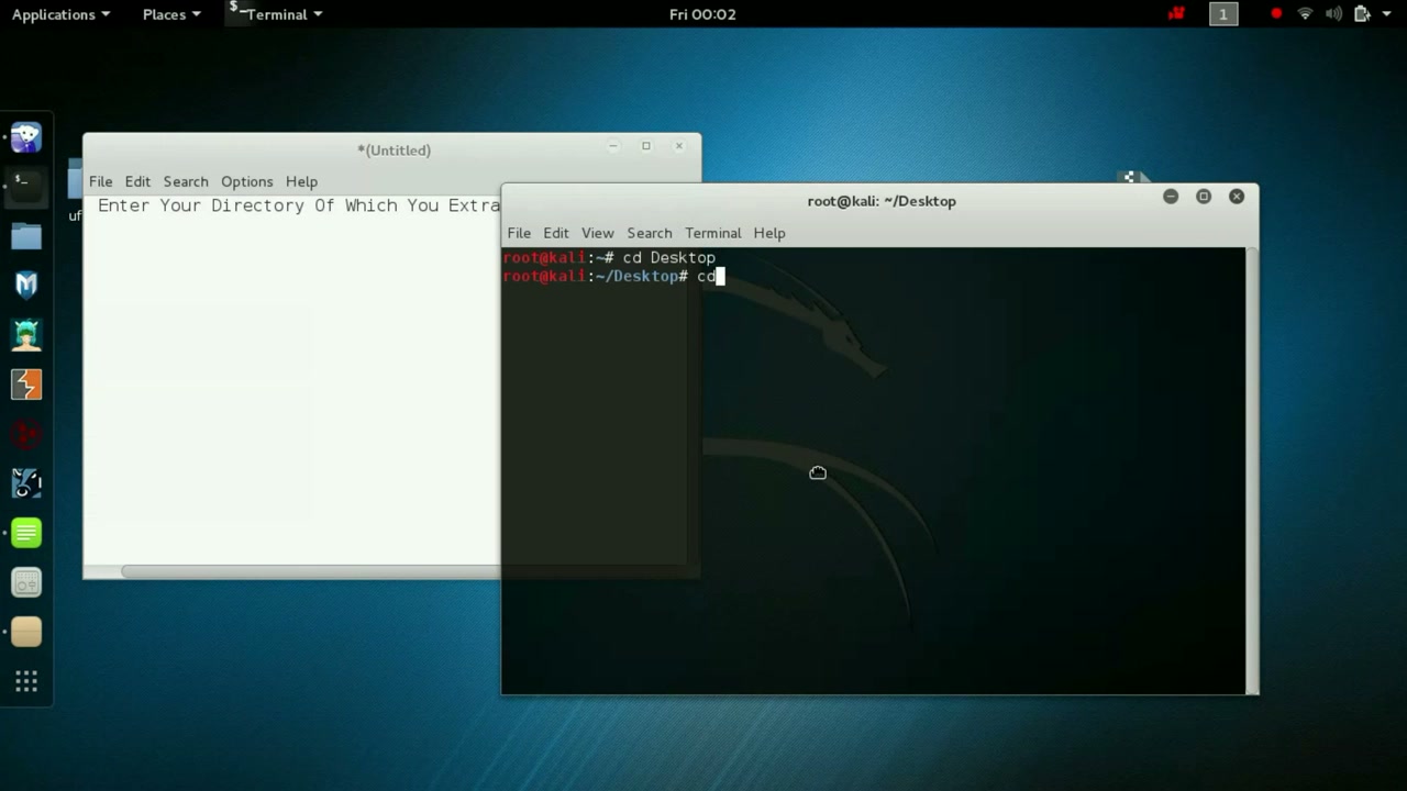 Navigate to Desktop Directory