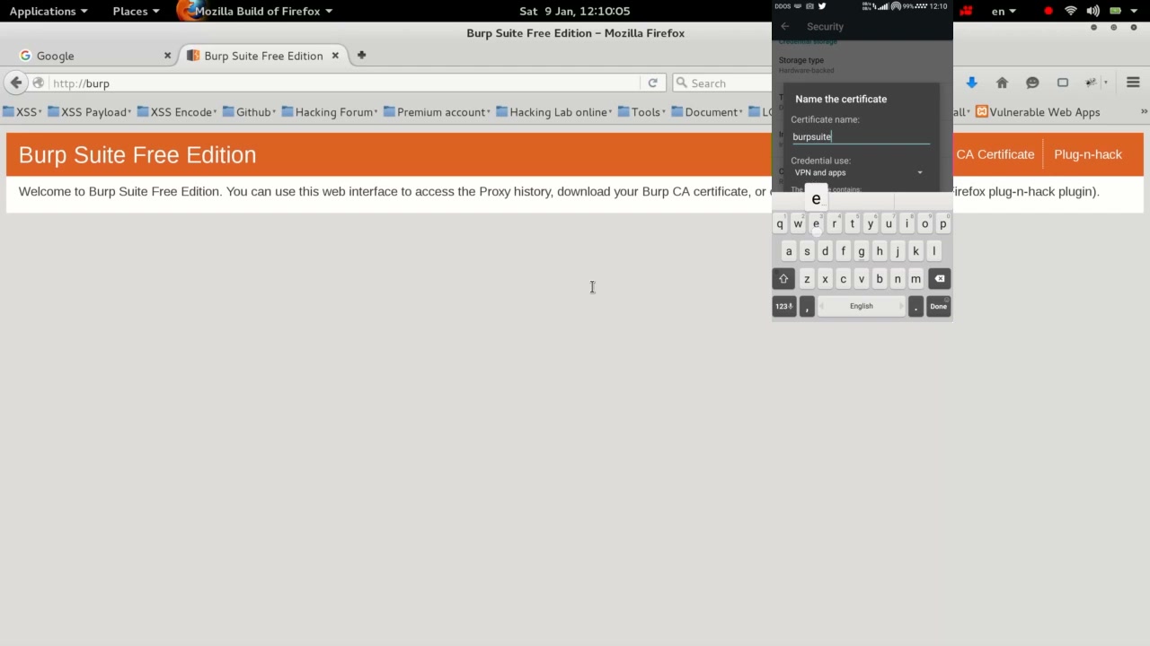 Access Burp Suite Free Edition